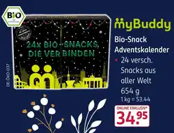 Rossmann Mybuddy bio-snack adventskalender Angebot