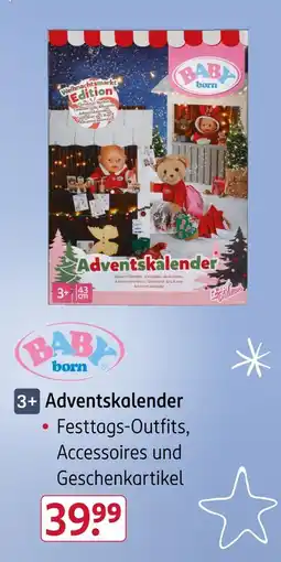 Rossmann Baby born adventskalender Angebot
