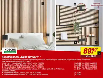 toom Baumarkt Kosche akustikpaneel „eiche furniert“ Angebot