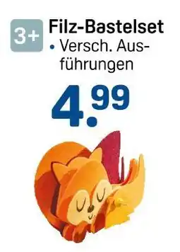 Rossmann Filz-bastelset Angebot