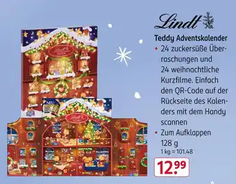 Rossmann Lindt teddy adventskalender Angebot