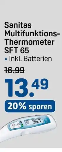 Rossmann Sanitas multifunktions-thermometer sft 65 Angebot