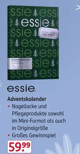 Rossmann Essie adventskalender Angebot