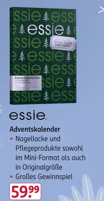 Rossmann Essie adventskalender Angebot