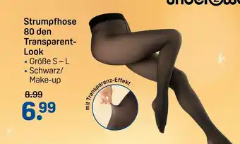 Rossmann Strumpfhose 80 den transparent-look Angebot