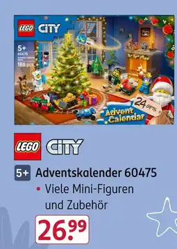 Rossmann Lego city adventskalender 60475 Angebot