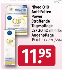 Rossmann Nivea q10 anti-falten power straffende tagespflege lsf 30 Angebot