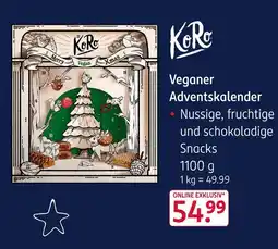 Rossmann Koro veganer adventskalender Angebot