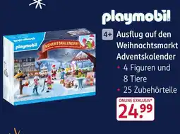 Rossmann Playmobil ausflug auf den weihnachtsmarkt adventskalender Angebot