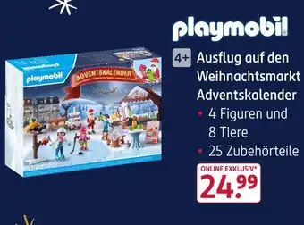 Rossmann Playmobil ausflug auf den weihnachtsmarkt adventskalender Angebot