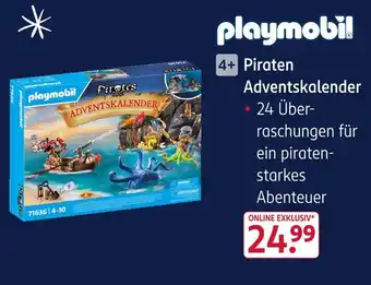 Rossmann Playmobil piraten adventskalender Angebot