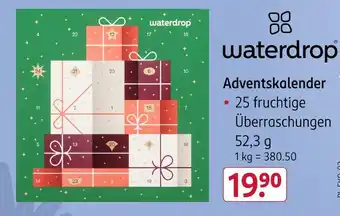 Rossmann Waterdrop adventskalender Angebot