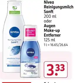 Rossmann Nivea reinigungsmilch sanft Angebot