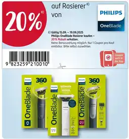 Rossmann Philips oneblade 360 blade Angebot
