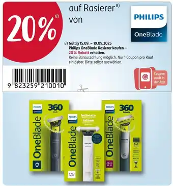 Rossmann Philips oneblade 360 blade Angebot