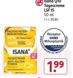 Rossmann Isana q10 tagescreme lsf 15 Angebot