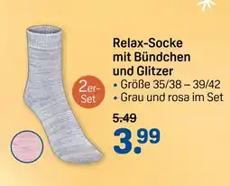 Rossmann Relax-socke mit bündchen und glitzer Angebot