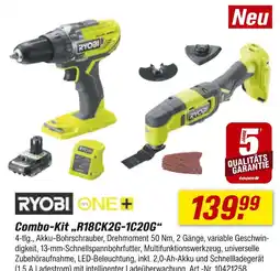 toom Baumarkt Ryobi combo-kit r18ck2g-1c20g Angebot