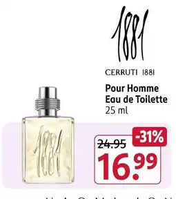 Rossmann Cerruti 1881 pour homme eau de toilette Angebot