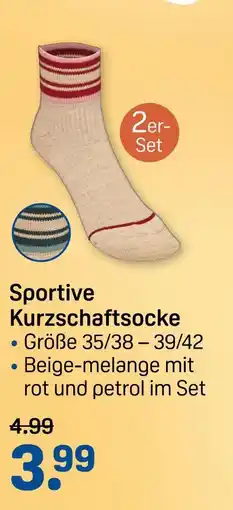 Rossmann Sportive kurzschaftsocke Angebot