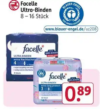 Rossmann Facelle ultra-binden extra nachtschutz Angebot