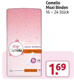 Rossmann My camelia maxi binden Angebot