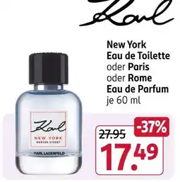 Rossmann Karl lagerfeld new york eau de toilette Angebot