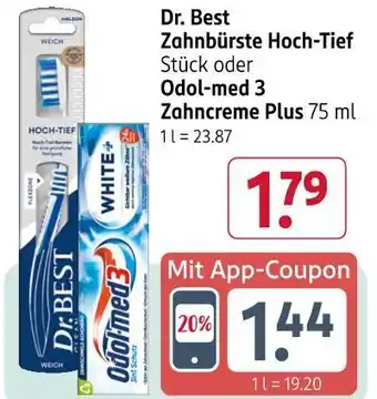 Rossmann Dr. best zahnbürste hoch-tief Angebot