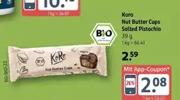 Rossmann Koro nut butter cups salted pistachio Angebot