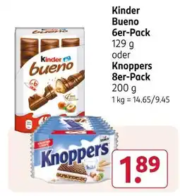 Rossmann Kinder bueno 6er-pack Angebot