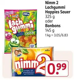 Rossmann Nimm 2 lachgummi happies sauer Angebot