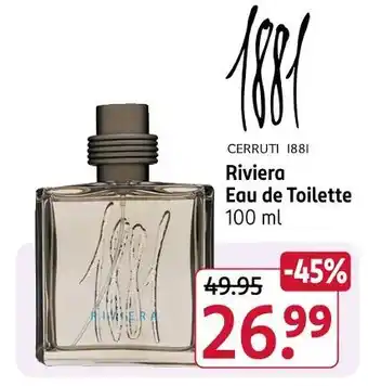 Rossmann Cerruti 1881 riviera eau de toilette Angebot