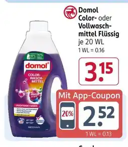 Rossmann Domol colorwaschmittel flüssig Angebot