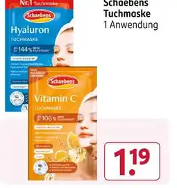 Rossmann Schaebens hyaluron tuchmaske Angebot