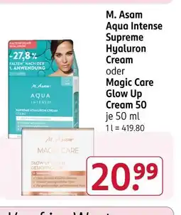 Rossmann M. asam aqua intense supreme hyaluron cream Angebot