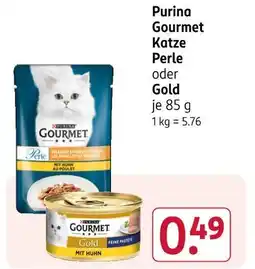 Rossmann Purina gourmet katze perle Angebot