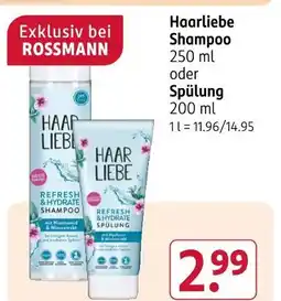 Rossmann Haarliebe refresh & hydrate shampoo Angebot