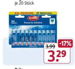 Rossmann Rubin powerful alkaline Angebot