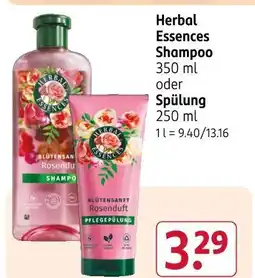 Rossmann Herbal essences shampoo rosenduft Angebot