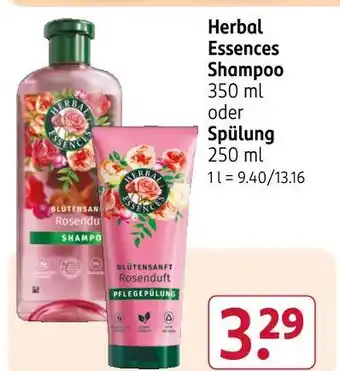 Rossmann Herbal essences shampoo rosenduft Angebot