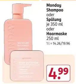 Rossmann Monday shampoo Angebot