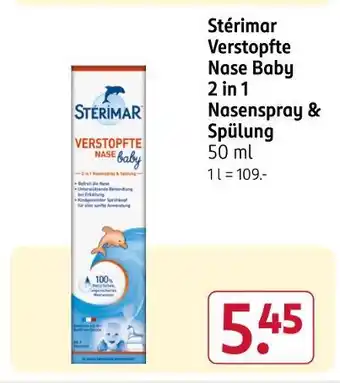 Rossmann Stérimar verstopfte nase baby 2 in 1 nasenspray & spülung Angebot