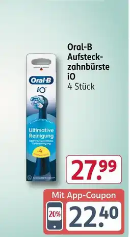 Rossmann Oral-b aufsteckzahnbürste io Angebot