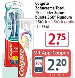 Rossmann Colgate zahncreme total Angebot