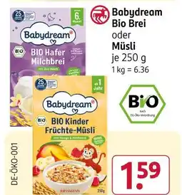 Rossmann Babydream bio brei Angebot