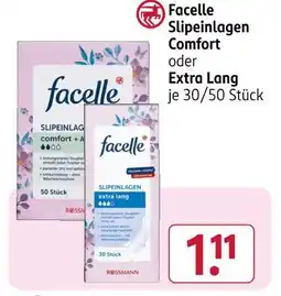Rossmann Facelle slipeinlagen comfort Angebot