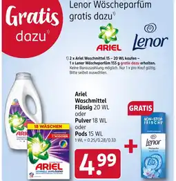 Rossmann Ariel waschmittel flüssig Angebot
