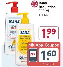 Rossmann Isana bodylotion urea Angebot