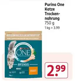 Rossmann Purina one katze trockennahrung Angebot