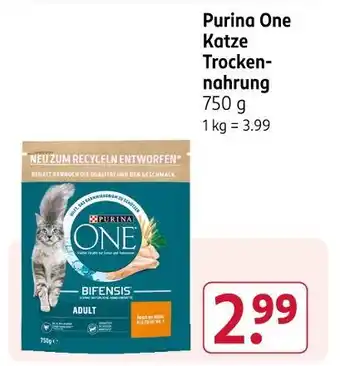Rossmann Purina one katze trockennahrung Angebot